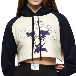 New Zara Official YALE University Bulldogs Cropped Sweatshirt